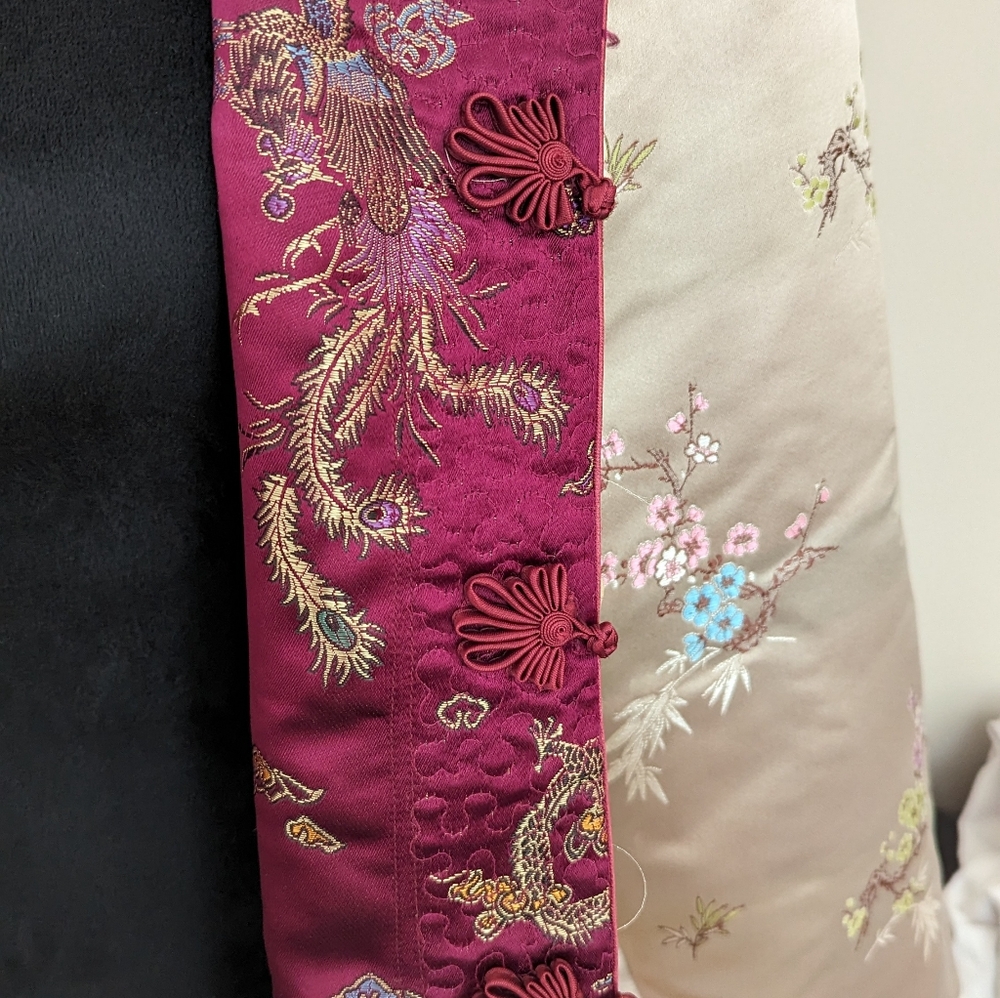 Reversible silk jacket Med